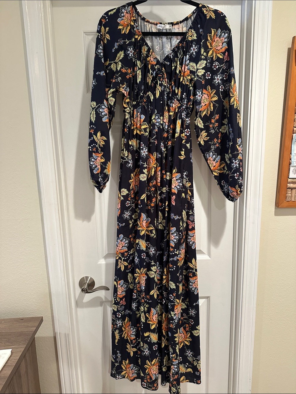 Navy Floral Maxi